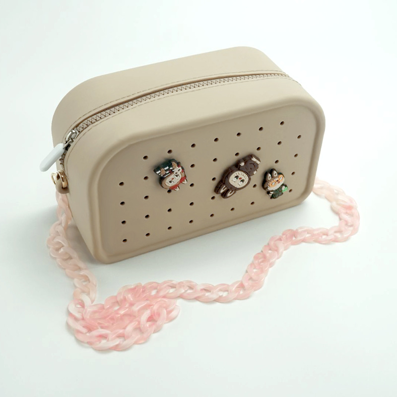 NH1118 kozmetikai táska, szilikon, kocka alakú, többfunkciós utazáshoz.