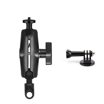 Aluminijski nosač za akcijsku kameru za motocikle s M10 stezaljkom, kompatibilan GoPro 9/8, ACTION, Insta360 One R/X2
