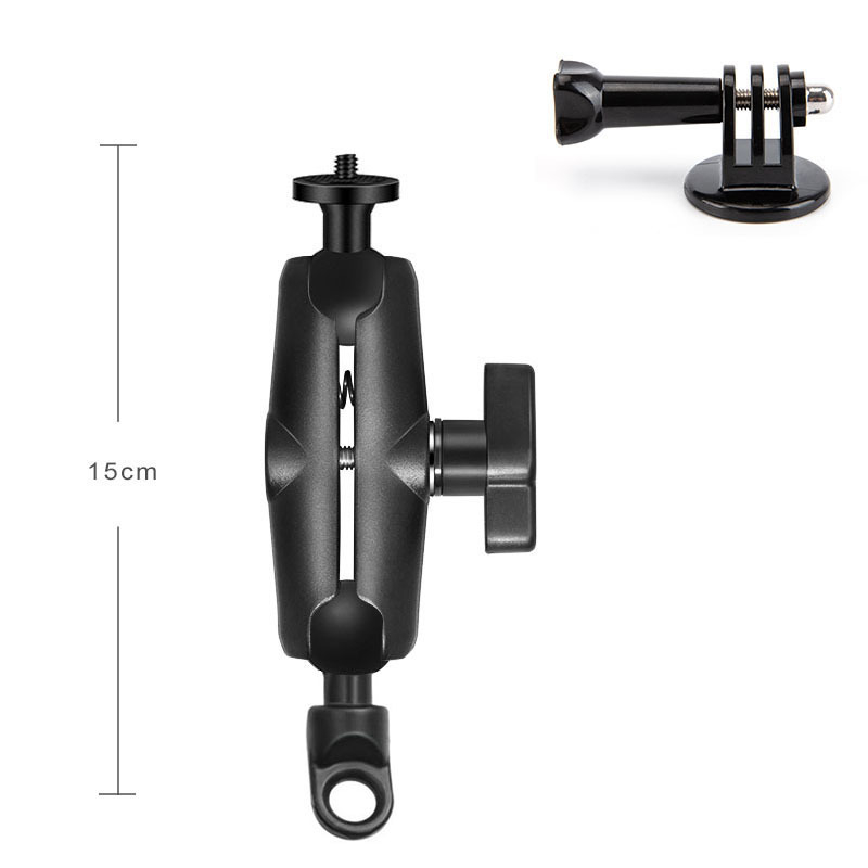 Aluminijski nosač za akcijsku kameru za motocikle s M10 stezaljkom, kompatibilan GoPro 9/8, ACTION, Insta360 One R/X2