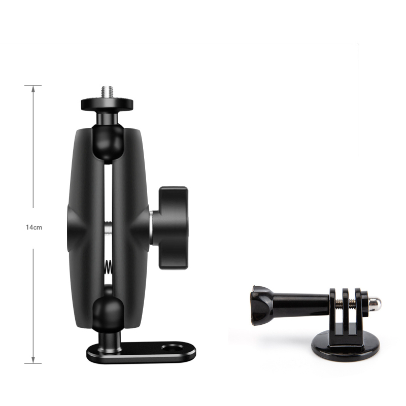 Aluminijski nosač za akcijsku kameru za motocikle s M10 stezaljkom, kompatibilan GoPro 9/8, ACTION, Insta360 One R/X2