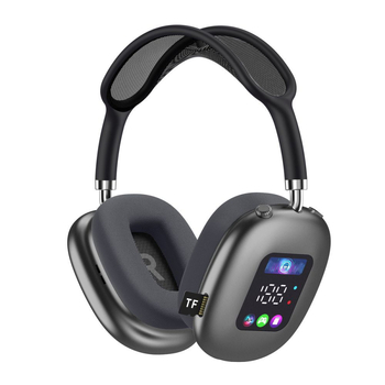 AKZ MAX600 Bežične over-ear Bluetooth slušalice s RGB zaslonom i čitačem kartica, prilagođeni model