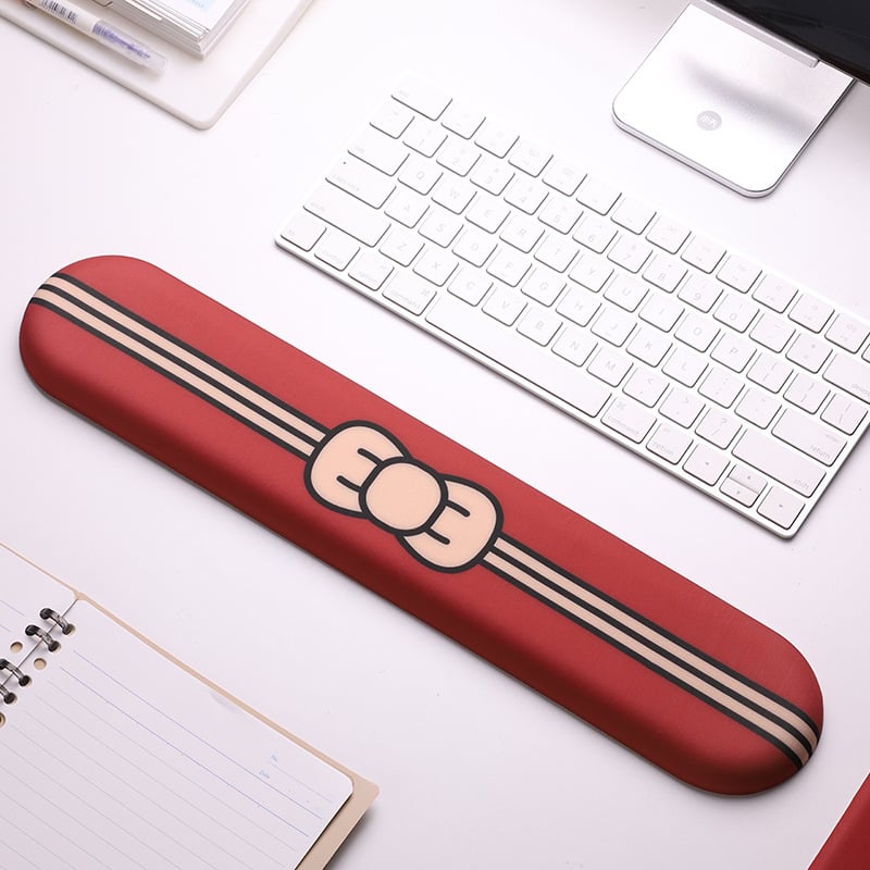 Podložak za zglob za tipkovnicu i miš s memorijskom pjenom i tkaninom — Bracer, 400×80×18 mm, Little Bear Hall