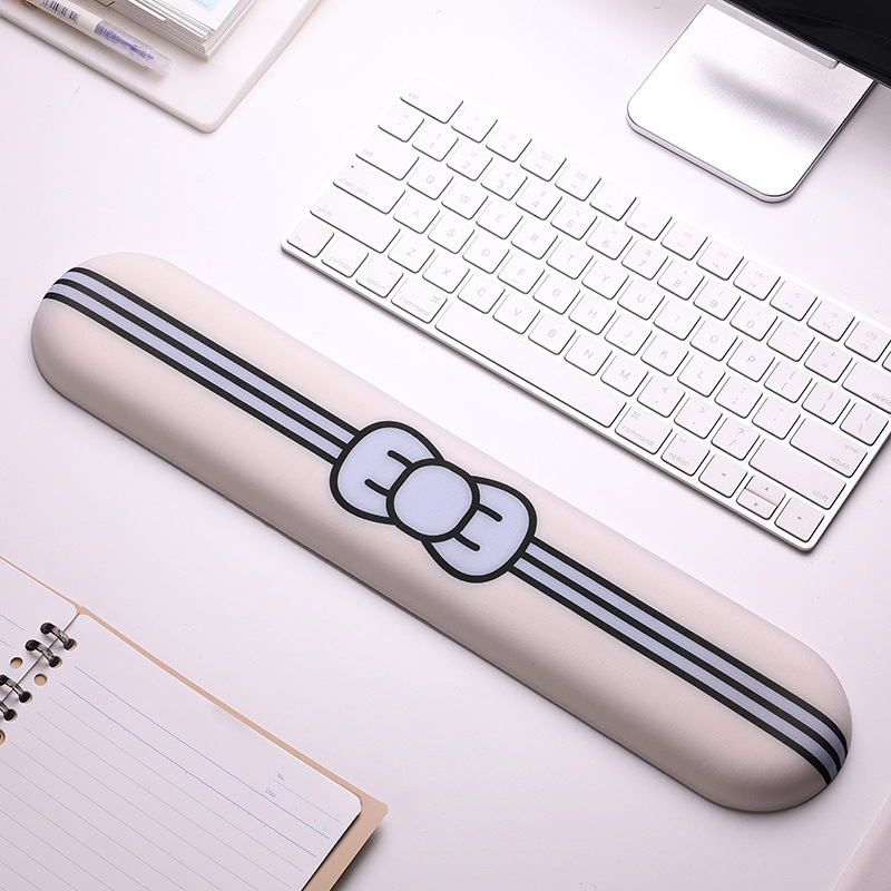 Podložak za zglob za tipkovnicu i miš s memorijskom pjenom i tkaninom — Bracer, 400×80×18 mm, Little Bear Hall