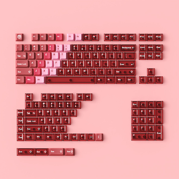 Комплект клавишни капачки за механични клавиатури – PBT dye-sub и PC pad печат; зелена ос; 115 клавиши; двуцветно инжекционно формоване; включва капачки и прозрачни кутии