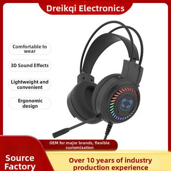 DG-909-XOX Juhtmega mängukõrvaklapid 50 mm draiveritega, sagedusvahemik 20 Hz–20 kHz, tundlikkus 98 dB, 2 m kaabel, mikrofon, USB ja 3,5 mm, arvutiga kasutamiseks, müra vähendus