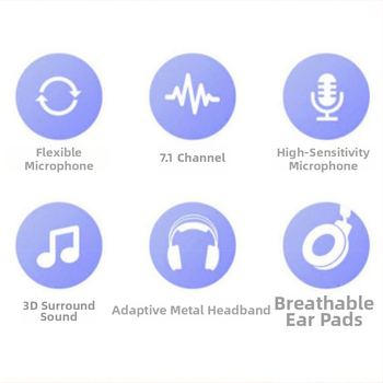 DG-909-XOX Juhtmega mängukõrvaklapid 50 mm draiveritega, sagedusvahemik 20 Hz–20 kHz, tundlikkus 98 dB, 2 m kaabel, mikrofon, USB ja 3,5 mm, arvutiga kasutamiseks, müra vähendus