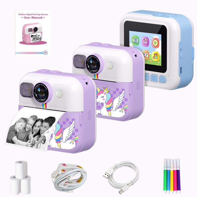 Dječja instant kamera M10 s termalnim printerom, 1–5 MP, TF kartica, ABS silikon tijelo, trajanje baterije 3–5 sati