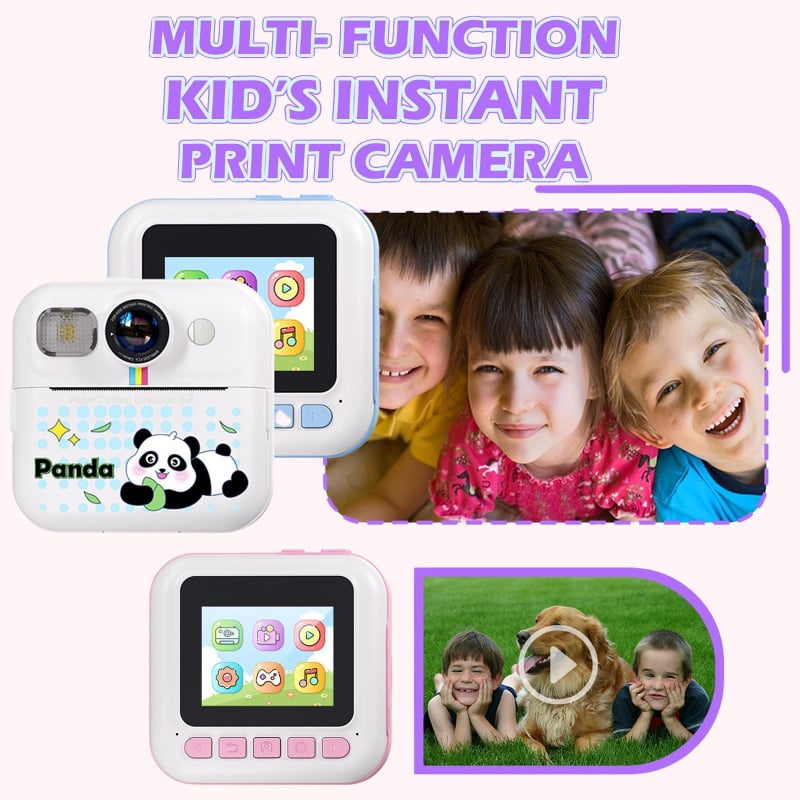 Dječja instant kamera M10 s termalnim printerom, 1–5 MP, TF kartica, ABS silikon tijelo, trajanje baterije 3–5 sati
