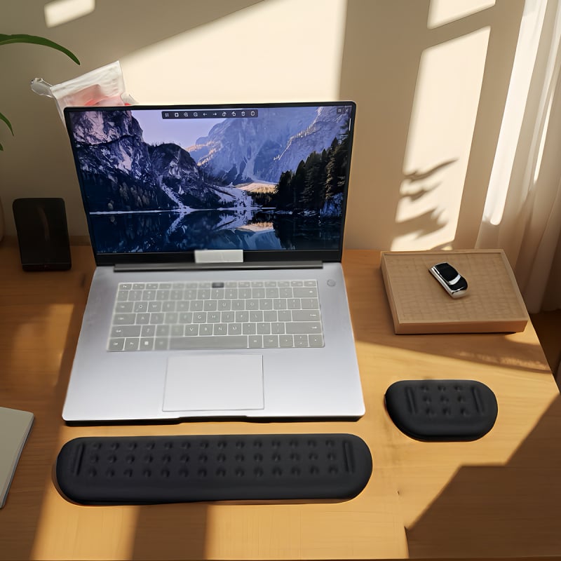 Szilikon csuklópad egérpad - egyoldalas, injekciós öntés, logó testreszabható, OEM