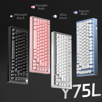 Mechanikus billentyűzetkészlet, 75%-os kiosztás, vezetékes, RGB háttérvilágítás, gasket szerelés