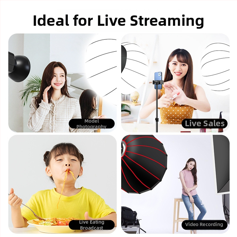 Hlboký parabolický softbox s mriežkou pre profesionálnu fotografiu – kovová konštrukcia, reflexná tkanina, polyester