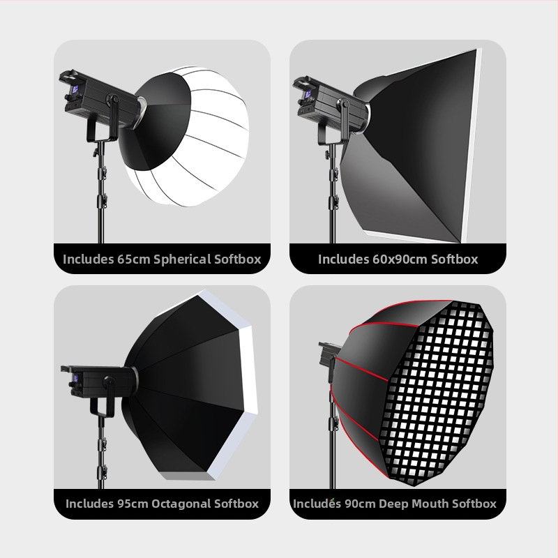 Hlboký parabolický softbox s mriežkou pre profesionálnu fotografiu – kovová konštrukcia, reflexná tkanina, polyester