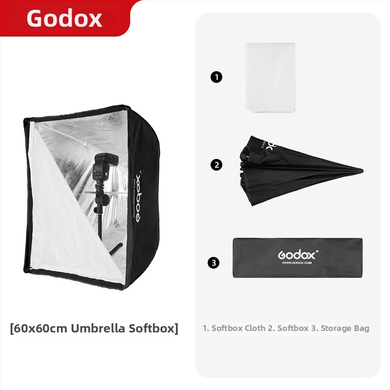 God Cow Skėtinio tipo šviesos dėžė, nešiojama portretų fotografijai