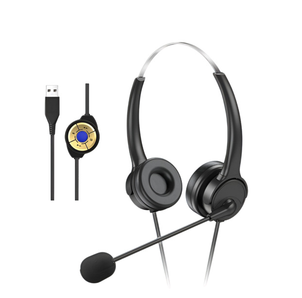 Headset do kancelárie – Business séria, potlačenie šumu, USB pripojenie, model M13, kábel 1,8 m