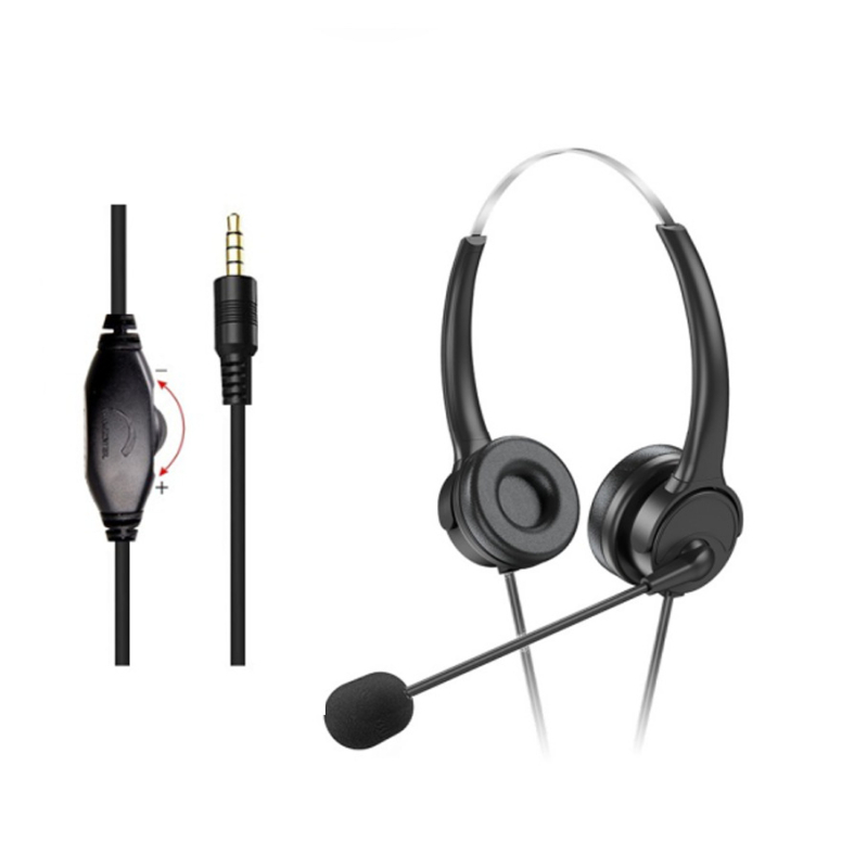 Headset do kancelárie – Business séria, potlačenie šumu, USB pripojenie, model M13, kábel 1,8 m