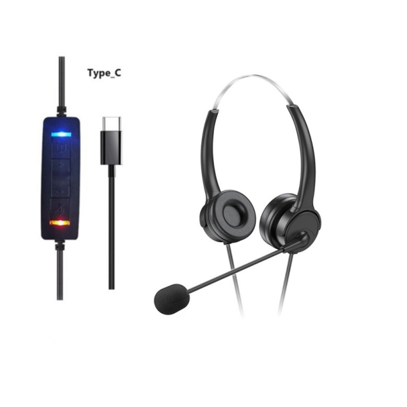 Headset do kancelárie – Business séria, potlačenie šumu, USB pripojenie, model M13, kábel 1,8 m