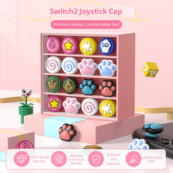 Switch 2 silikonové krytky joystickov, značka Good value, materiál silikon, spôsob výroby: kompresná vulkanizácia