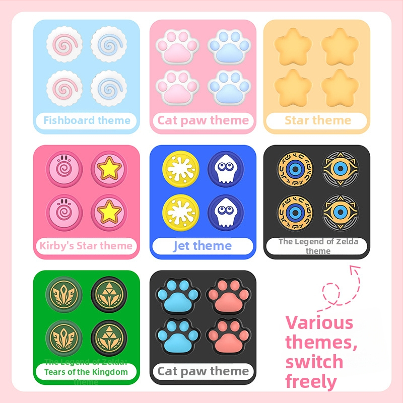 Switch 2 silikonové krytky joystickov, značka Good value, materiál silikon, spôsob výroby: kompresná vulkanizácia