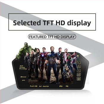 Automobilio LCD ekranas galinio vaizdo veidrodžiui, 7 colių, 800x480 raiška, AV įėjimas