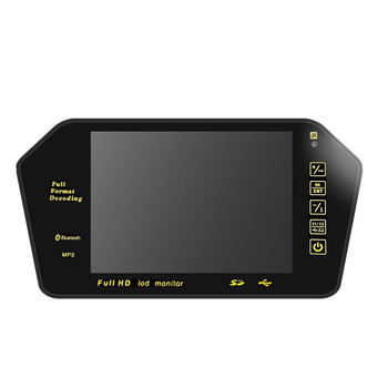 Automobilio LCD ekranas galinio vaizdo veidrodžiui, 7 colių, 800x480 raiška, AV įėjimas