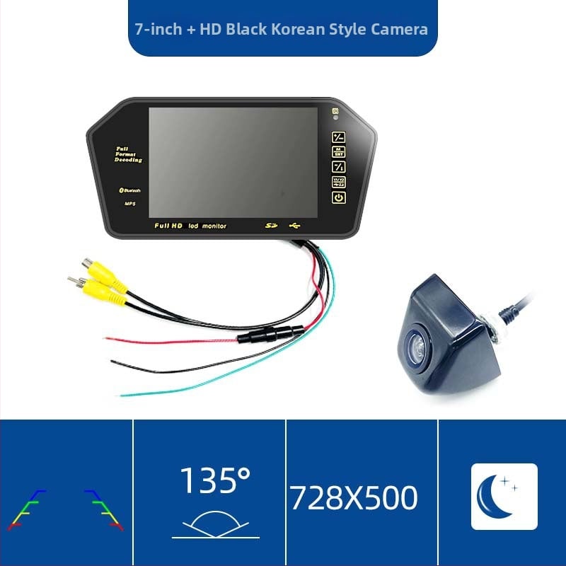 Automobilio LCD ekranas galinio vaizdo veidrodžiui, 7 colių, 800x480 raiška, AV įėjimas