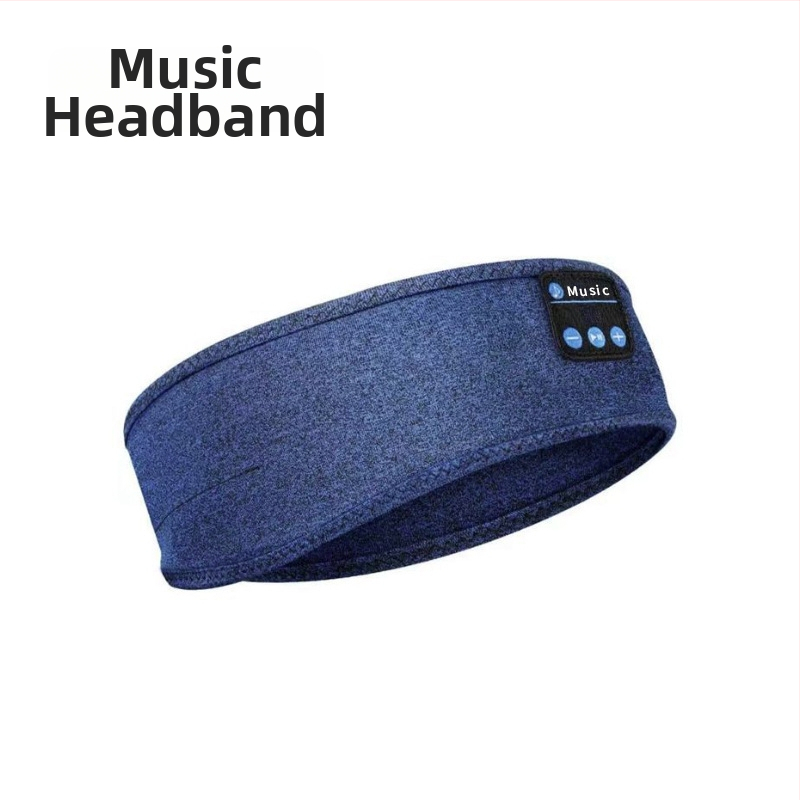 Bluetooth čelenka na spanie s očnou maskou — bezdrôtové stereo slúchadlá, Bluetooth 5.4, dosah 15 m, batéria 8+ hodín, hovory a hudba