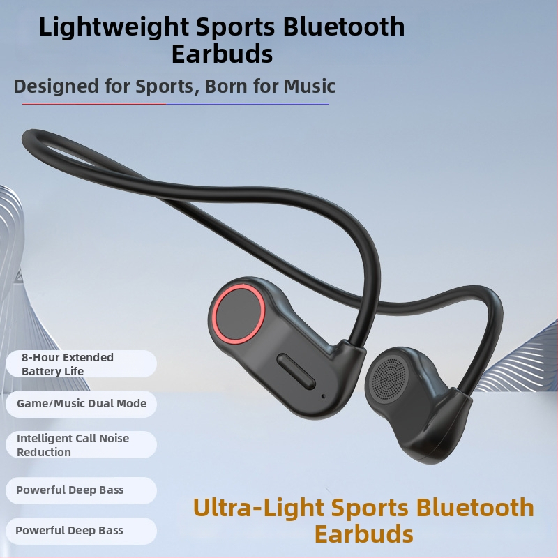 VV6 Bluetooth slušalice s otvorenim uhom, ENC, dvostruki način za igre i glazbu, niska latencija kroz zračnu vodljivost, privatni model