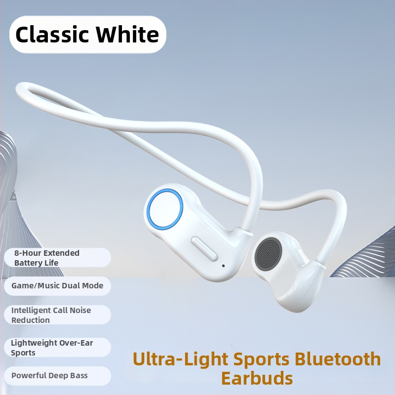 VV6 Bluetooth slušalice s otvorenim uhom, ENC, dvostruki način za igre i glazbu, niska latencija kroz zračnu vodljivost, privatni model