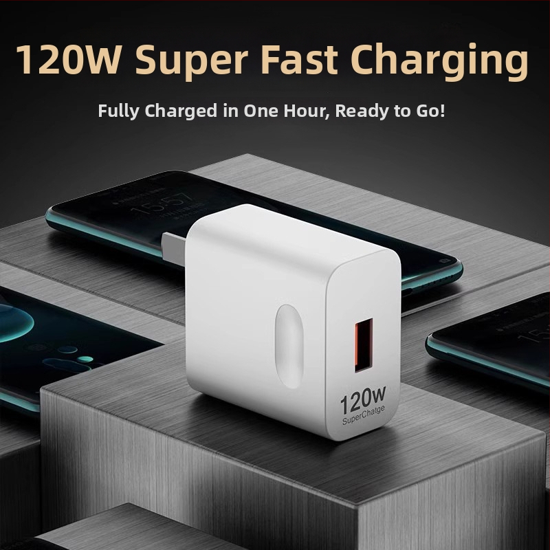 Rýchla nabíjačka 120W pre Huawei, Honor, Oppo a Android zariadenia — QC 4.0, 120W výstup, univerzálna kompatibilita