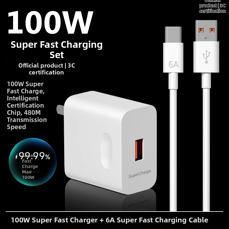 Rýchla nabíjačka 120W pre Huawei, Honor, Oppo a Android zariadenia — QC 4.0, 120W výstup, univerzálna kompatibilita