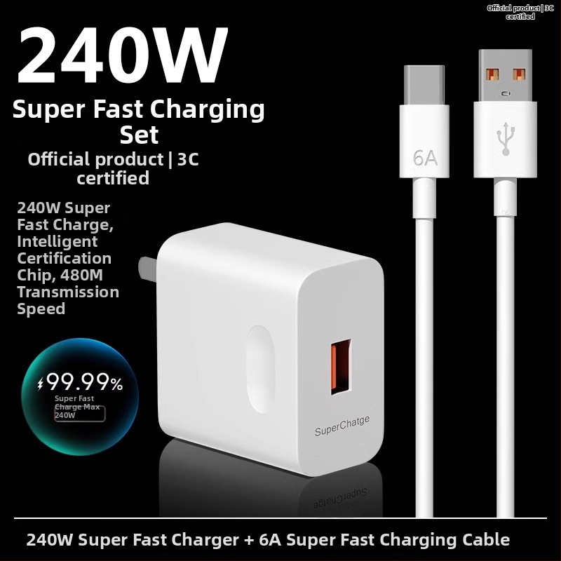 Rýchla nabíjačka 120W pre Huawei, Honor, Oppo a Android zariadenia — QC 4.0, 120W výstup, univerzálna kompatibilita
