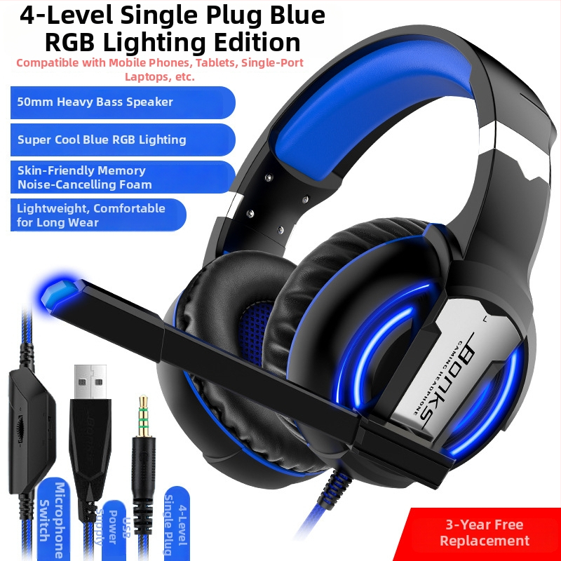 Káblový herný headset s mikrofónom, 3,5 mm konektor, frekvenčný rozsah 20-20000 Hz, impedance 16 Ω, citlivosť 116 dB/mW, skreslenie 2%