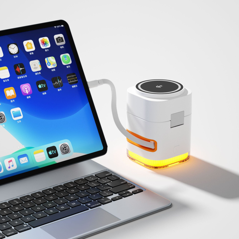 Qi2 Μαγνητικός Ασύρματος Φορτιστής 65W, 3 σε 1 με περιστροφικό αισθητήρα υπερύθρων για φορητούς υπολογιστές Apple