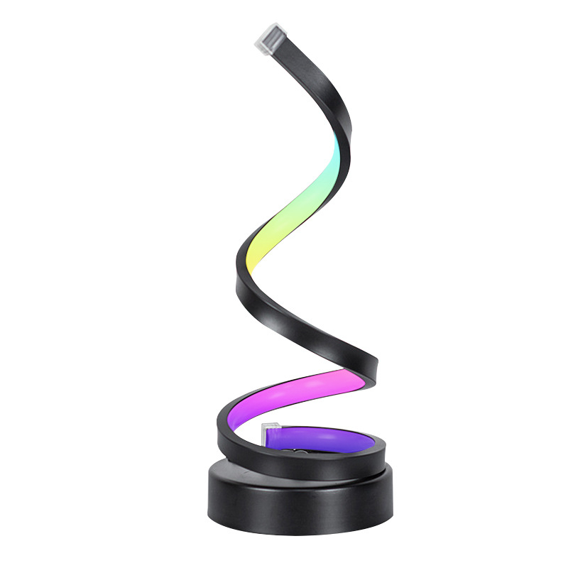 RGB krāsaina galda atmosfēras gaisma - USB barošana, lietotnes vadība, skaņas uztveres režīms, galda lampai