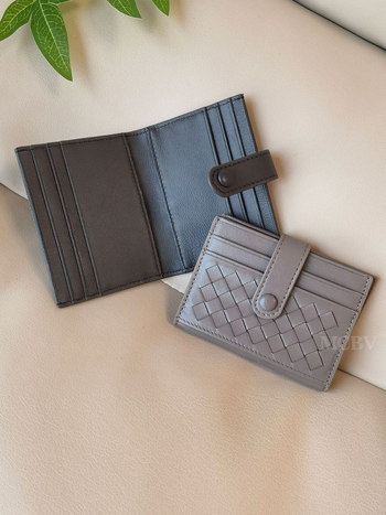 MCBV Unisex Καρτοθήκη με Θήκη Κερμάτων – Γνήσιο Δέρμα, Χειροποίητο Προβατόδερμα, Διπλή Πόρπη, Αστικός Στυλ