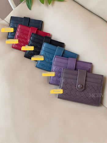 MCBV Unisex Καρτοθήκη με Θήκη Κερμάτων – Γνήσιο Δέρμα, Χειροποίητο Προβατόδερμα, Διπλή Πόρπη, Αστικός Στυλ