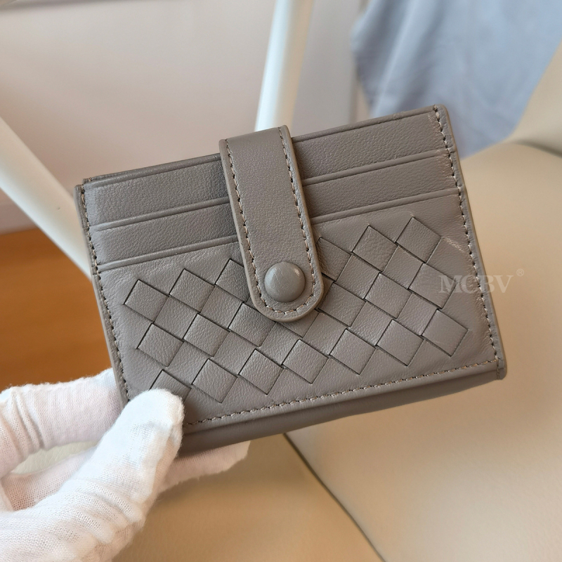 MCBV Unisex Καρτοθήκη με Θήκη Κερμάτων – Γνήσιο Δέρμα, Χειροποίητο Προβατόδερμα, Διπλή Πόρπη, Αστικός Στυλ