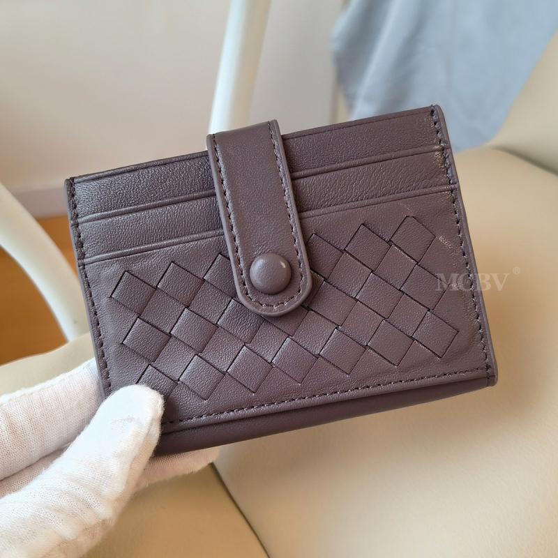 MCBV Unisex Καρτοθήκη με Θήκη Κερμάτων – Γνήσιο Δέρμα, Χειροποίητο Προβατόδερμα, Διπλή Πόρπη, Αστικός Στυλ