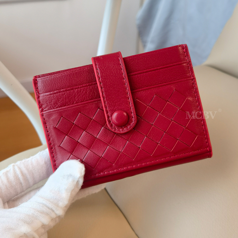 MCBV Unisex Καρτοθήκη με Θήκη Κερμάτων – Γνήσιο Δέρμα, Χειροποίητο Προβατόδερμα, Διπλή Πόρπη, Αστικός Στυλ