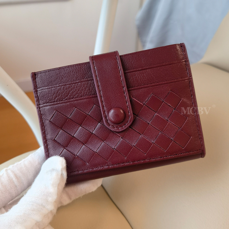 MCBV Unisex Καρτοθήκη με Θήκη Κερμάτων – Γνήσιο Δέρμα, Χειροποίητο Προβατόδερμα, Διπλή Πόρπη, Αστικός Στυλ