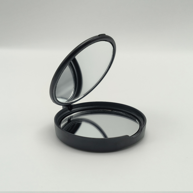 Stolný stojan na štvorcové zrkadlo na líčenie s otváracím krytom, dvojstranné zrkadlo, teleskopické zloženie, ABS materiál