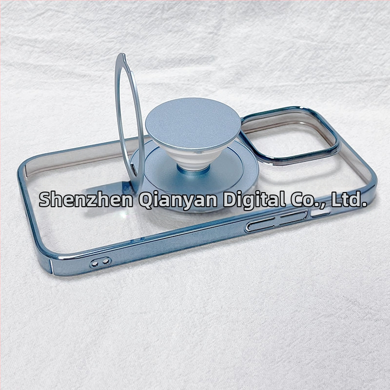 Snap-on magnētiskais telefona turētājs ar locīšanas teleskopisko roku un apaļu magnētisko piesūcekņa pamatu, universāla saderība, materiāli: ABS+TPU+magnets+alumīnija sakausējums