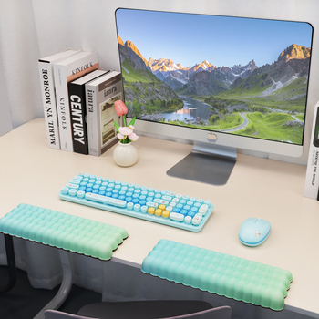 Egérpad csukló- és könyökvédő támasz – anyag: szövet + hab, csúszásmentes, hőtranszfer nyomtatás, logó testreszabható, OEM