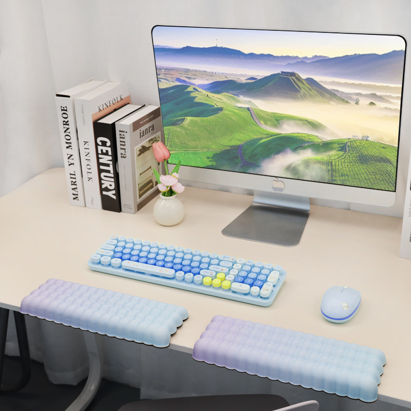 Egérpad csukló- és könyökvédő támasz – anyag: szövet + hab, csúszásmentes, hőtranszfer nyomtatás, logó testreszabható, OEM