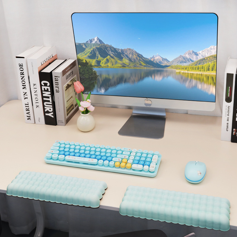 Egérpad csukló- és könyökvédő támasz – anyag: szövet + hab, csúszásmentes, hőtranszfer nyomtatás, logó testreszabható, OEM