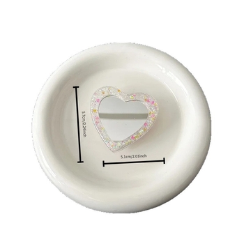 Asztali telefonállvány glitter pillangó mintázattal, tükrös matricával és MagSafe kompatibilitással