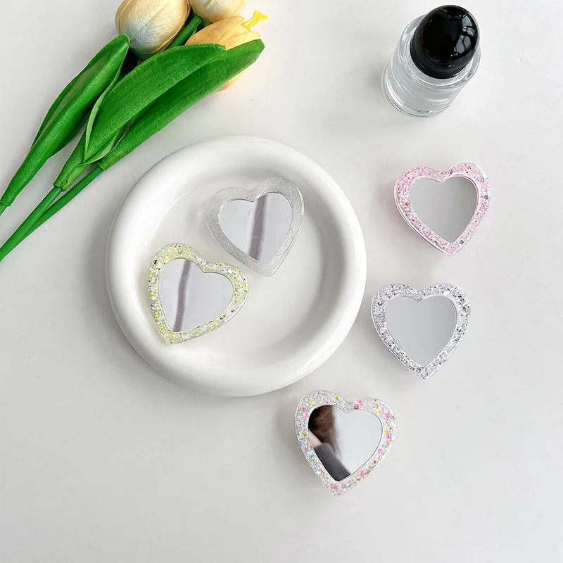 Asztali telefonállvány glitter pillangó mintázattal, tükrös matricával és MagSafe kompatibilitással