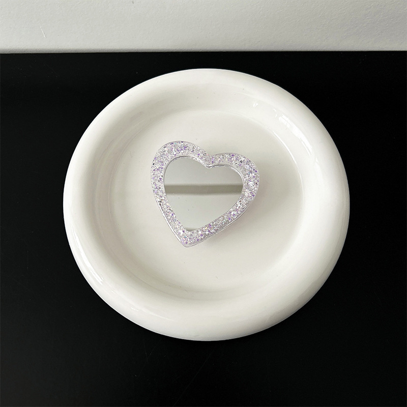 Asztali telefonállvány glitter pillangó mintázattal, tükrös matricával és MagSafe kompatibilitással