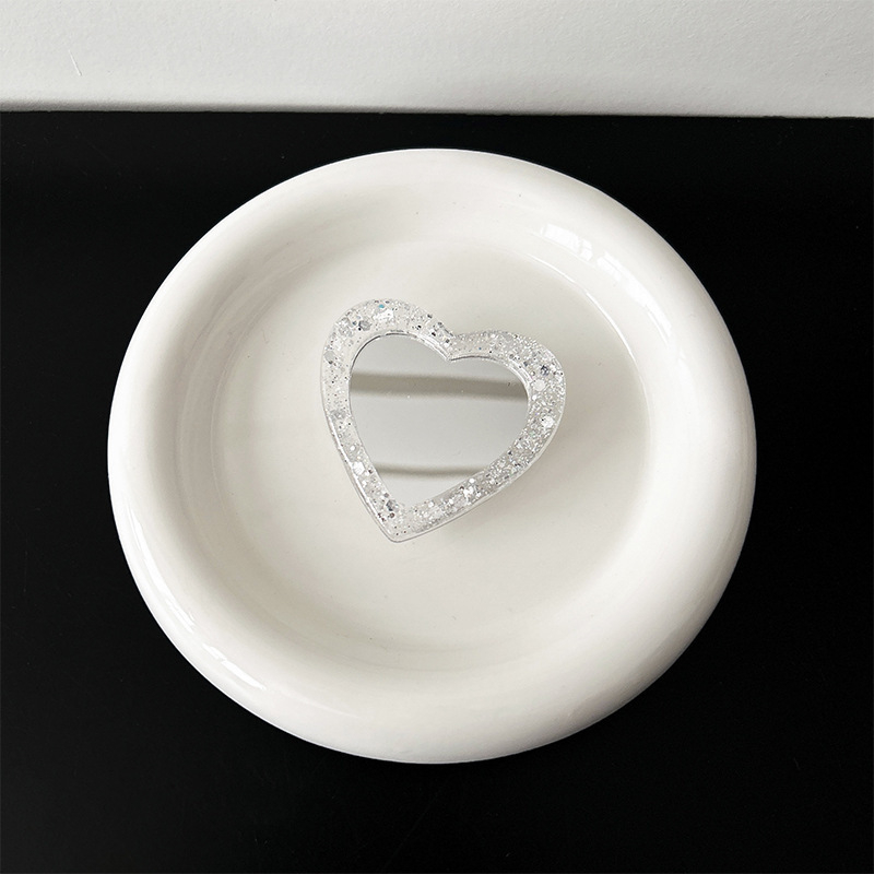 Asztali telefonállvány glitter pillangó mintázattal, tükrös matricával és MagSafe kompatibilitással