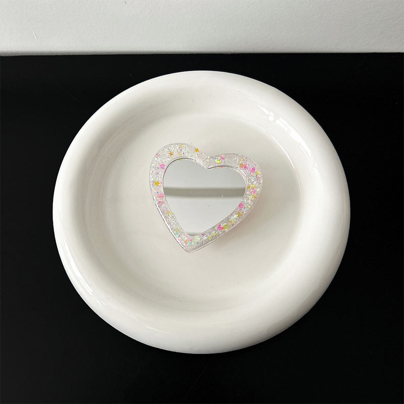 Asztali telefonállvány glitter pillangó mintázattal, tükrös matricával és MagSafe kompatibilitással